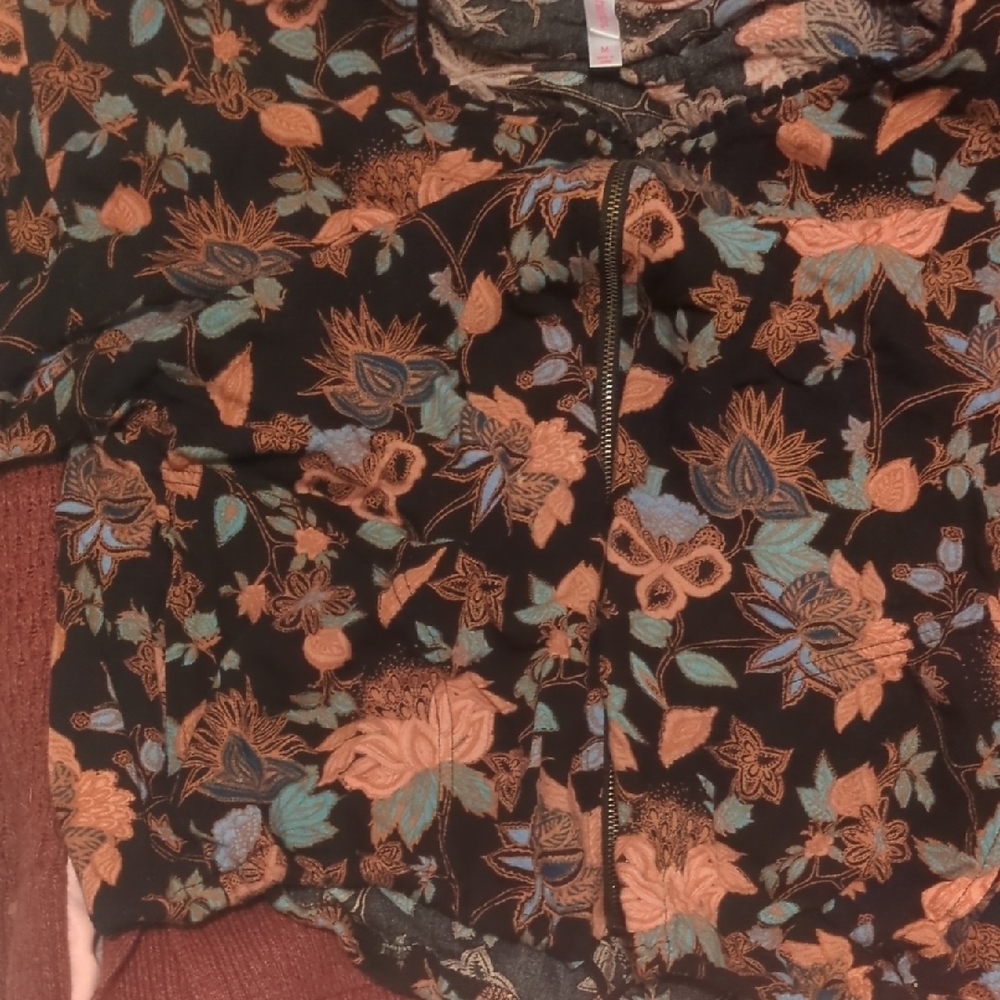 Floral Zip-Up Jacket